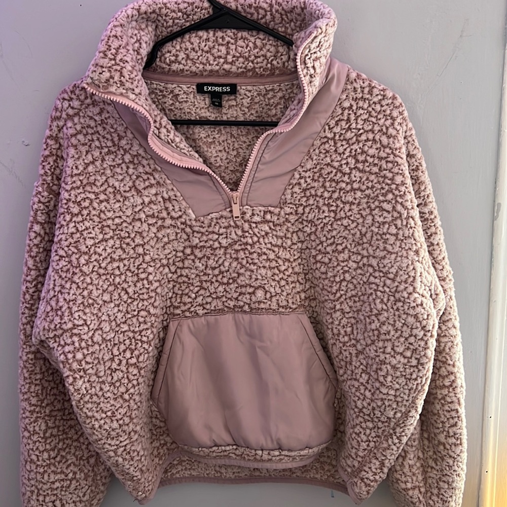 Fuzzy Light Pink Pullover